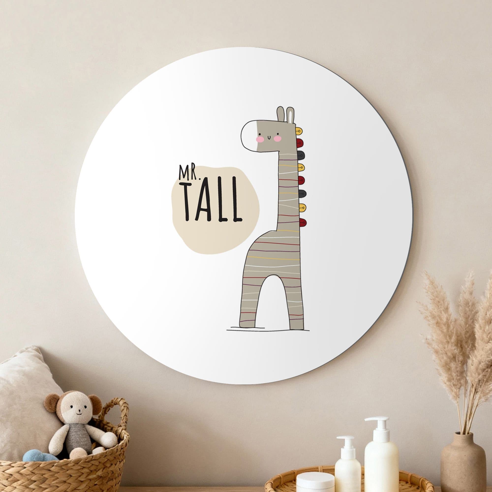 Giraffe Mr. Tall Muurcirkel